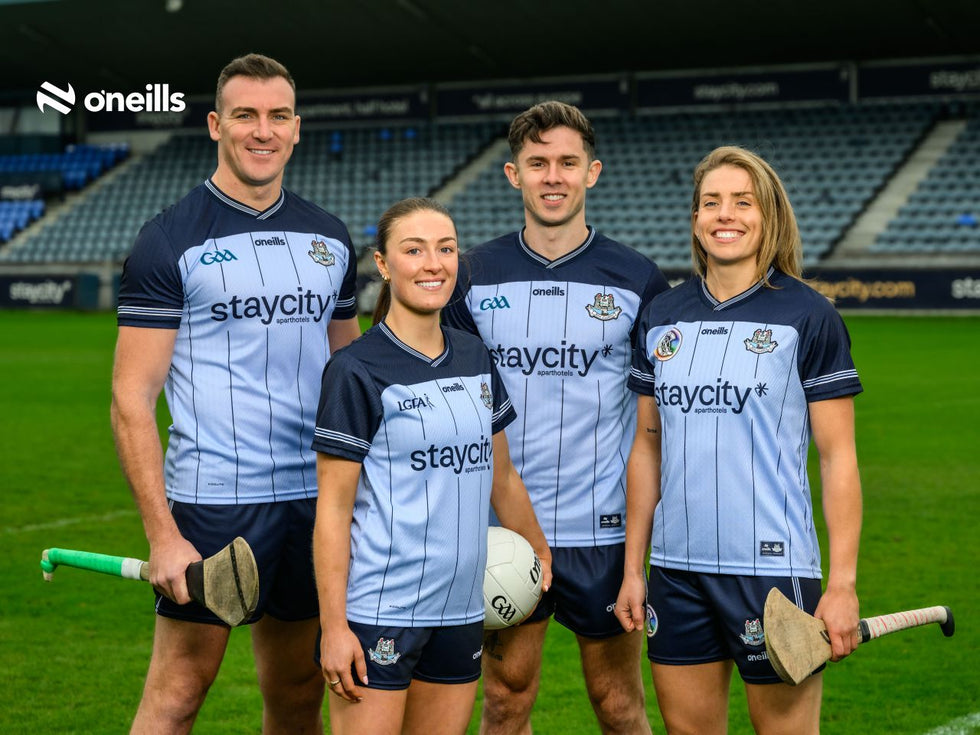 An image of players wearing the new Dublin GAA Home 2025/26 Jersey