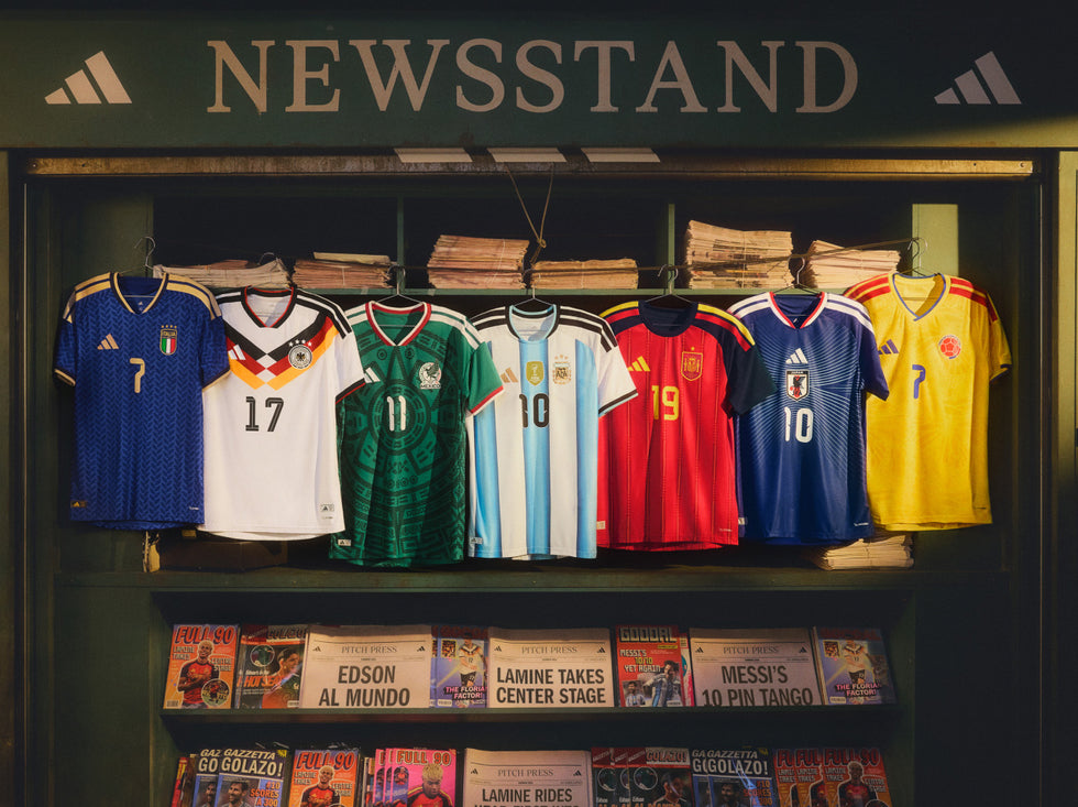 An image of the hotest International Home 2026 Jerseys featuring Argentina, Germany, Italy, Spain & Belgium & more