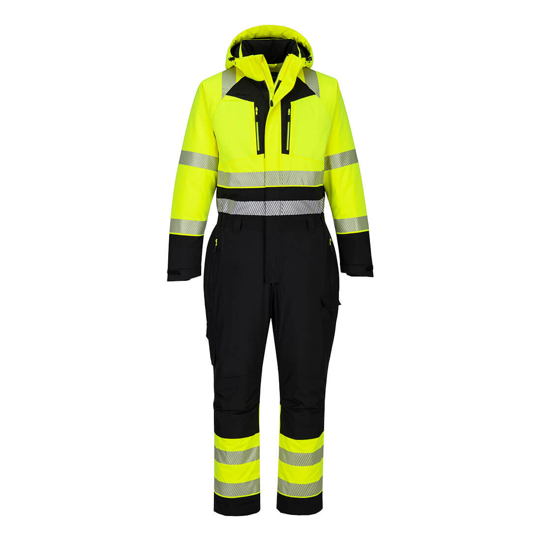 Portwest DX4 Hi-Vis Winter Coverall Yellow/Black