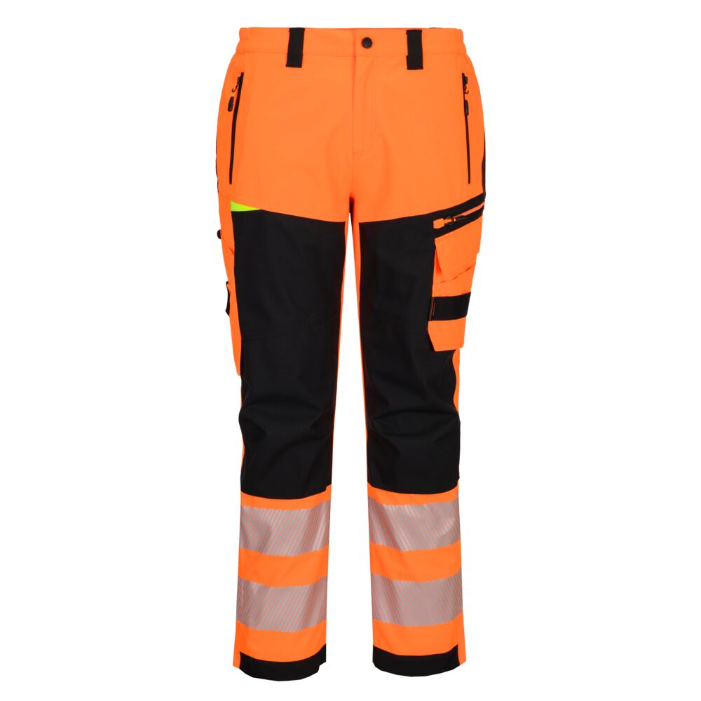 Portwest DX4 Hi-Vis Rain Trouser Orange/Black