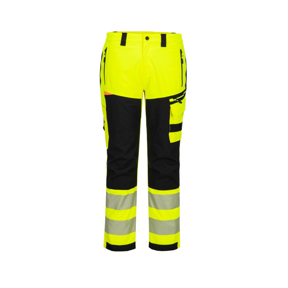 Portwest DX4 Hi-Vis Rain Trouser Yellow/Black