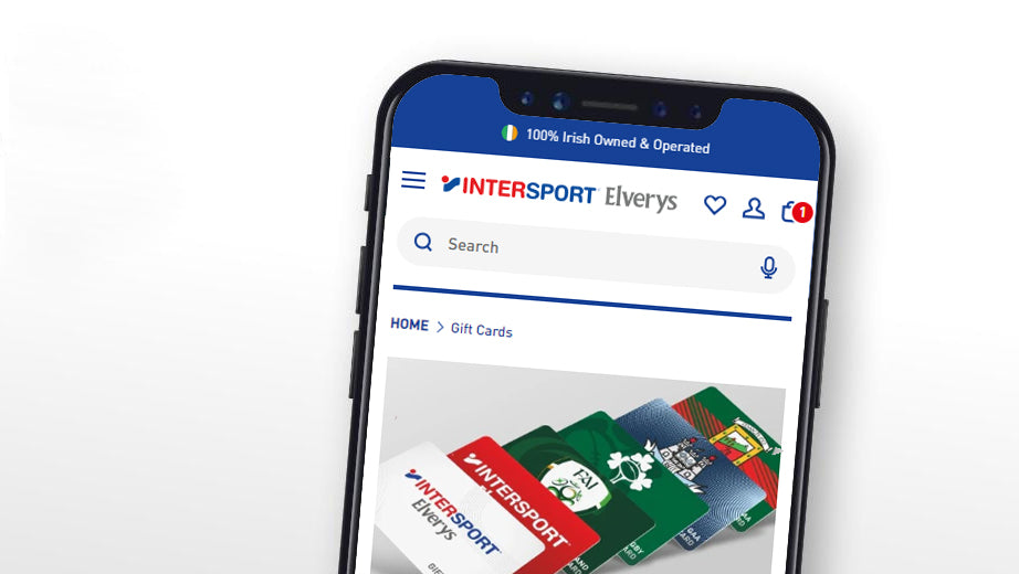Variants of Gift Cards available at Elverys