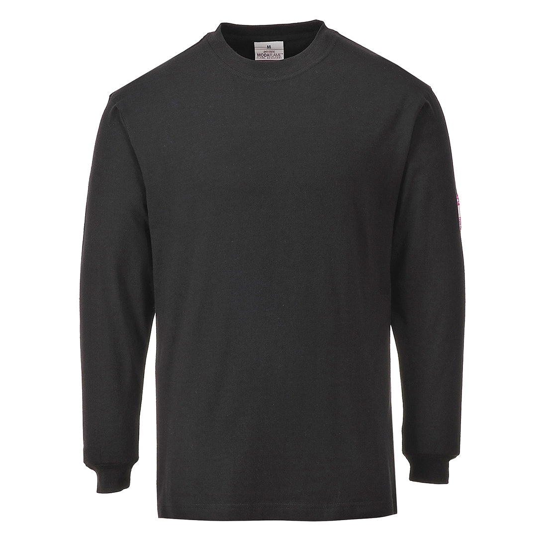 Portwest Modaflame Knit FR Long Sleeve T-Shirt Black
