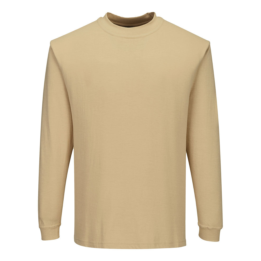 Portwest Modaflame Knit FR Long Sleeve T-Shirt Tan