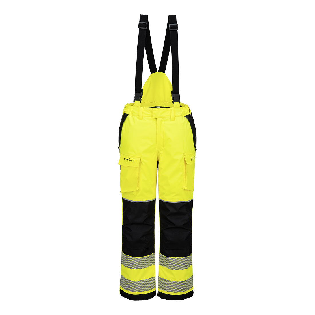 Portwest PW3 Modaflame Rain+ Hi-Vis Multi-Norm FR Winter Trousers Yellow/Black