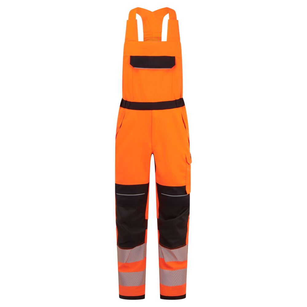 Portwest PW3 Modaflame Work HVO Multi-Norm FR Bib and Brace Orange/Black