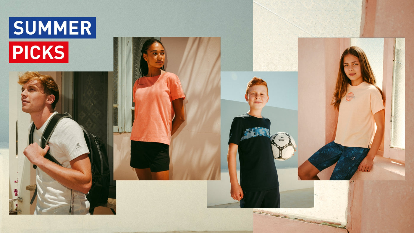 A group of individuals wearing some of their favourite Summer Picks from Intersport Elverys