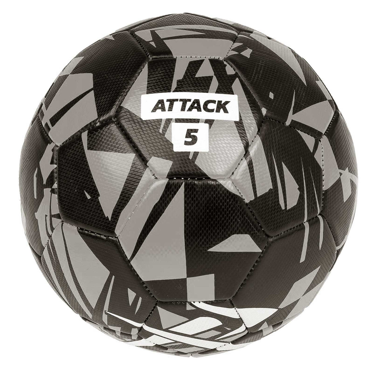 Rival Attack 5 Football Black/Silver - 10 Pack