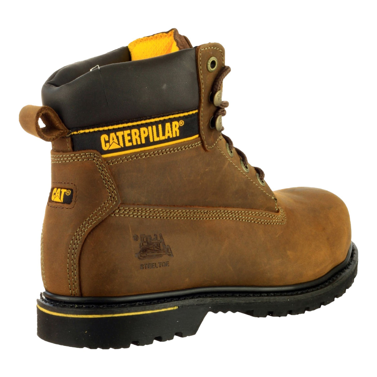 Caterpillar Mens Holton Safety Boot Brown
