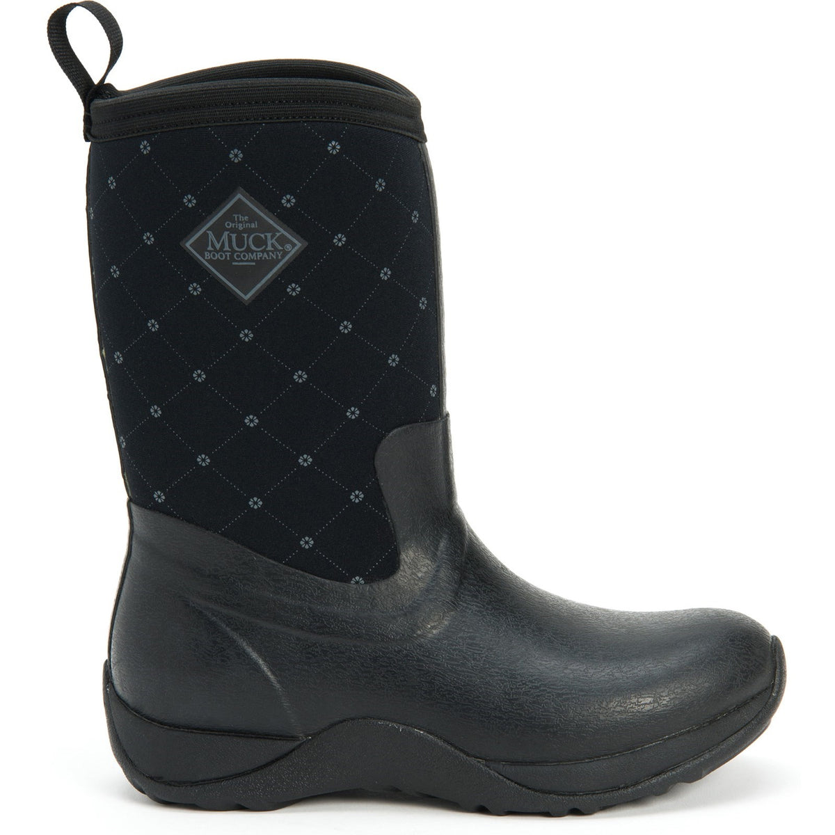 Muck Boots Womens Arctic Weekend Pull On Wellington Boot Black Quilt