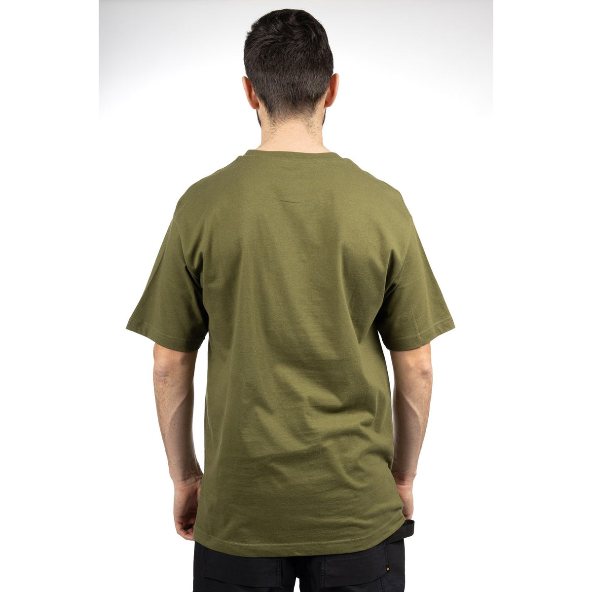 Caterpillar Mens Trademark Logo T-Shirt Chive