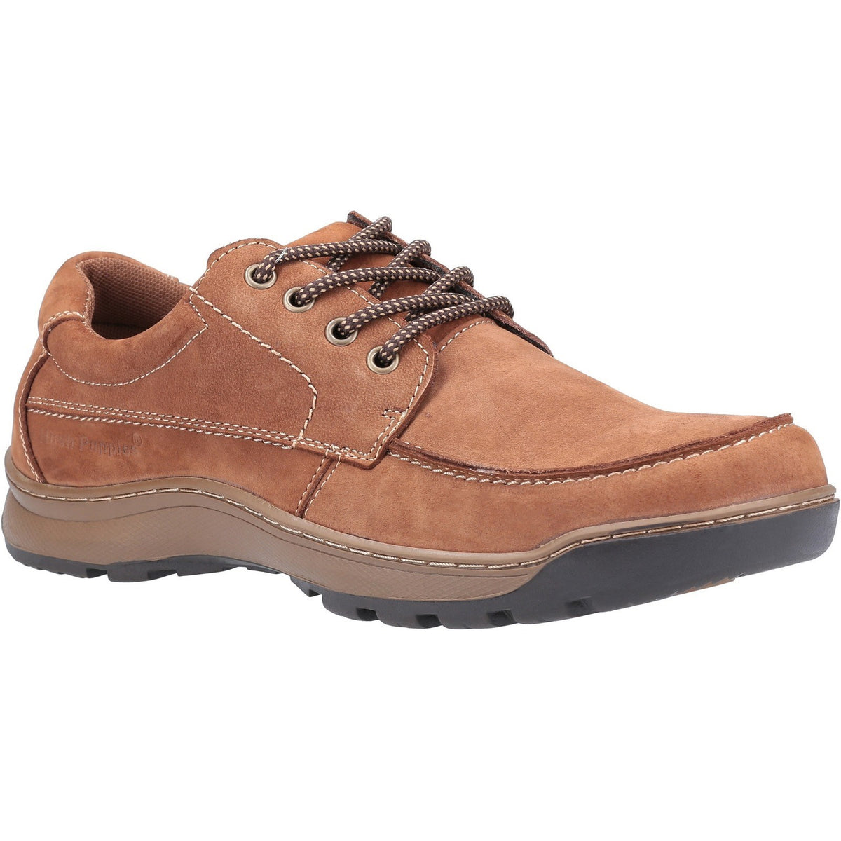 Hush Puppies Mens Tucker Lace Shoe Tan Nubuck