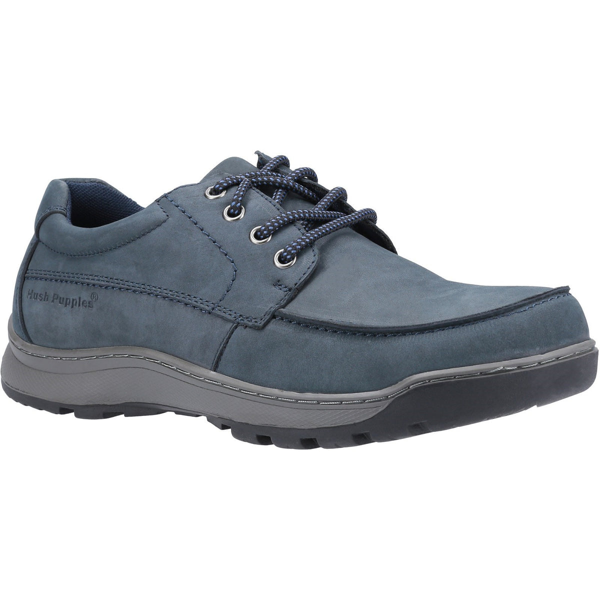 Hush Puppies Mens Tucker Lace Shoe Navy Nubuck