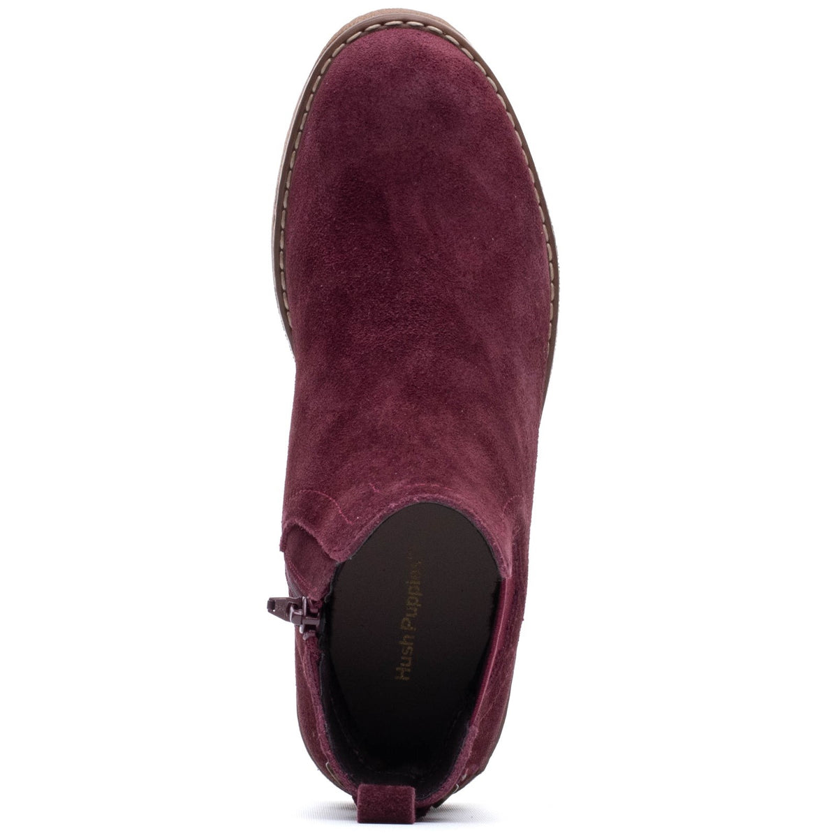 Hush Puppies Womens Maddy Ladies Ankle Boots Plum