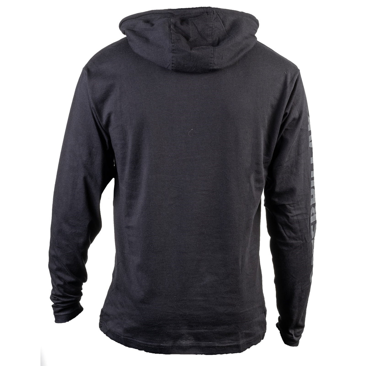 Caterpillar Mens Hooded Long Sleeve Tee Black