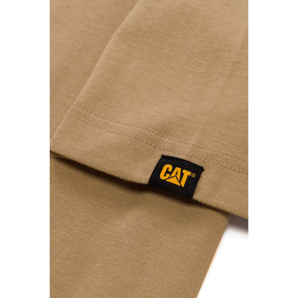 Caterpillar Mens Trademark Tee Khaki