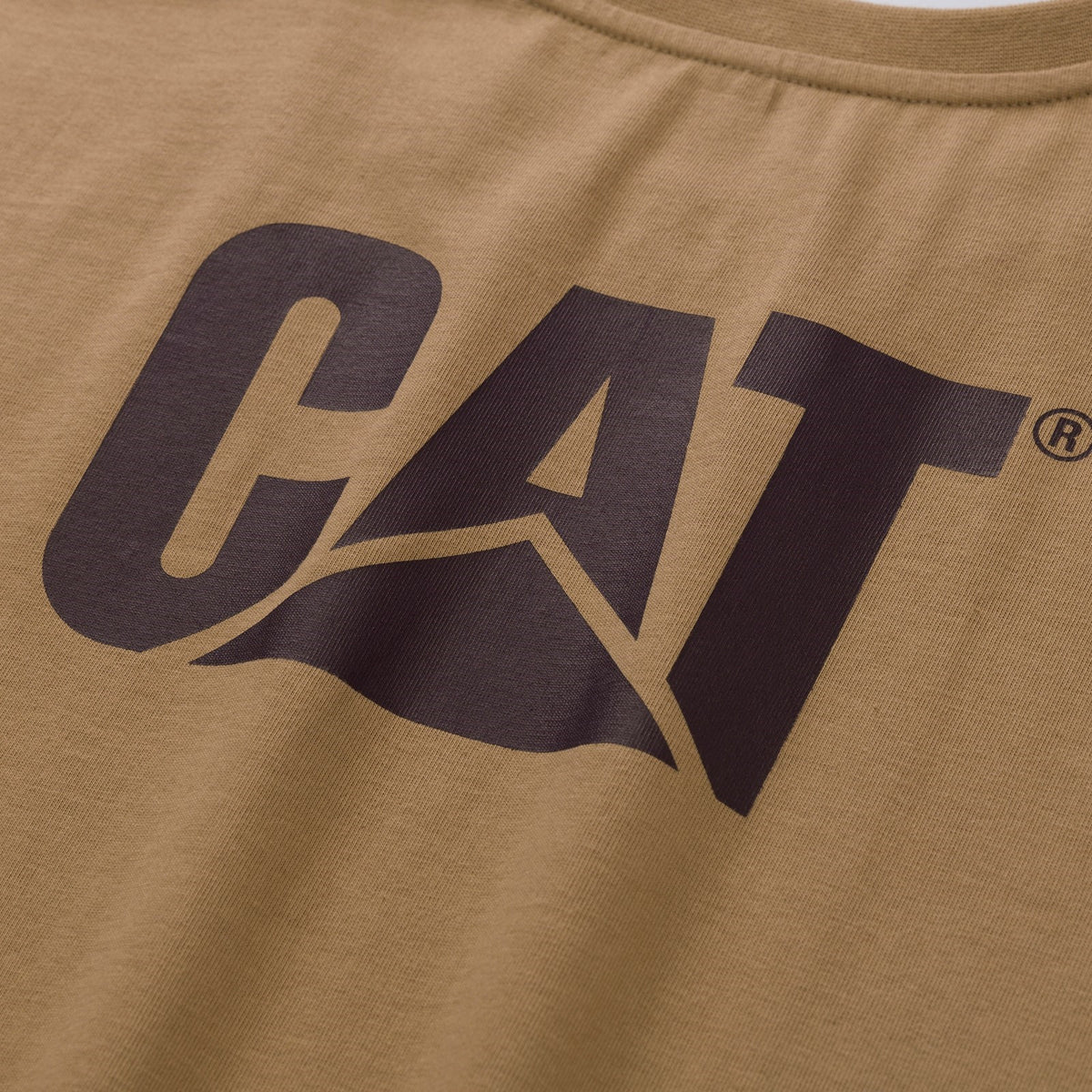 Caterpillar Mens Trademark Tee Khaki