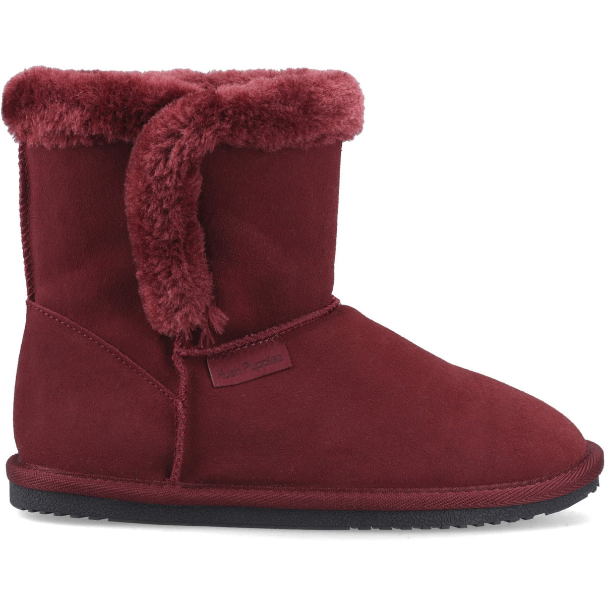 Hush Puppies Womens Ashleigh Slipper Bootie Bordeaux
