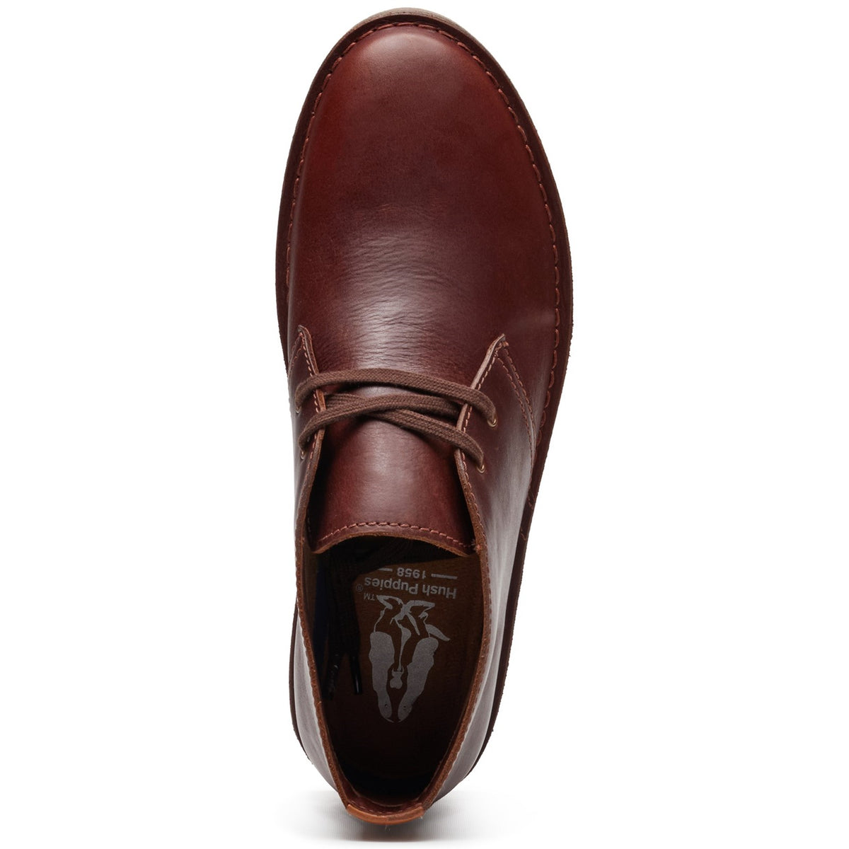 Hush Puppies Mens Samuel Leather Chukka Boot Brown