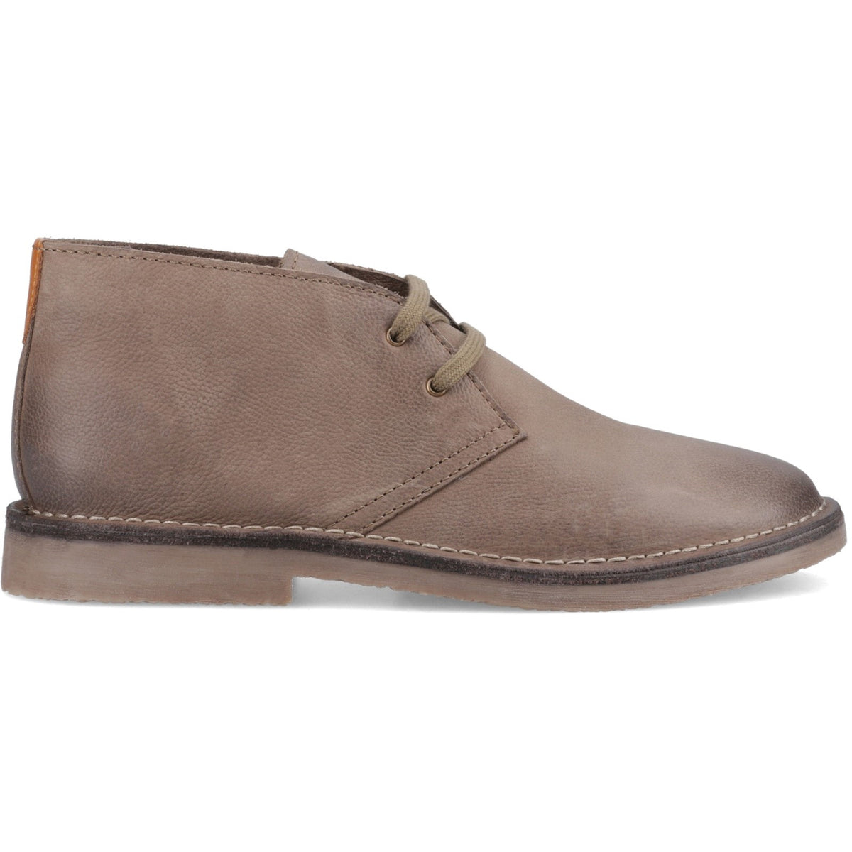 Hush Puppies Mens Samuel Leather Chukka Boot Stone