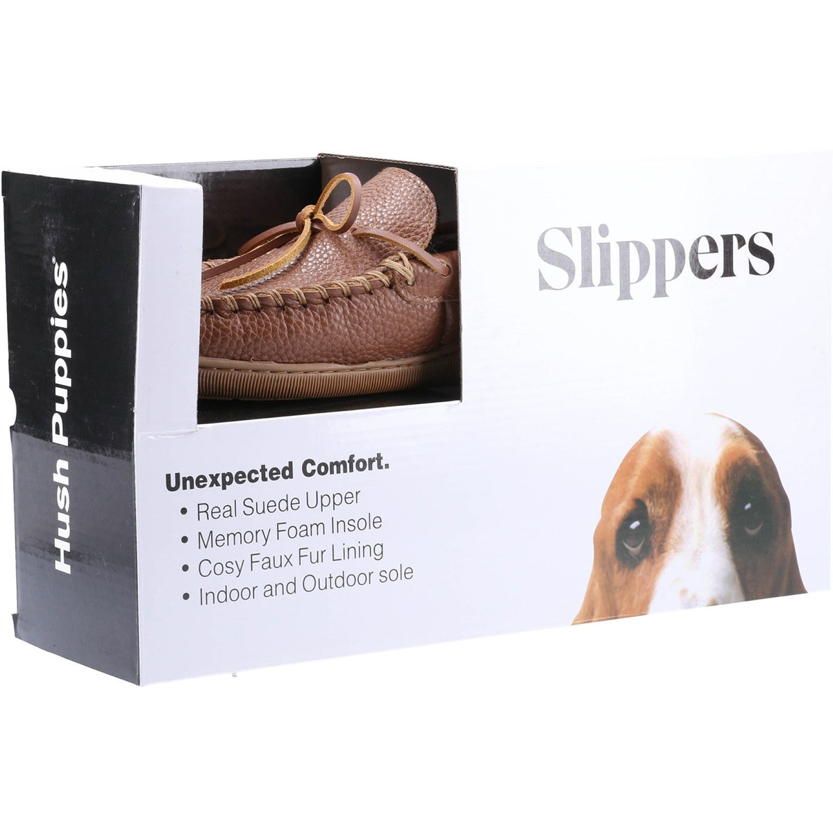 Hush Puppies Mens Ace Leather Slipper Tan