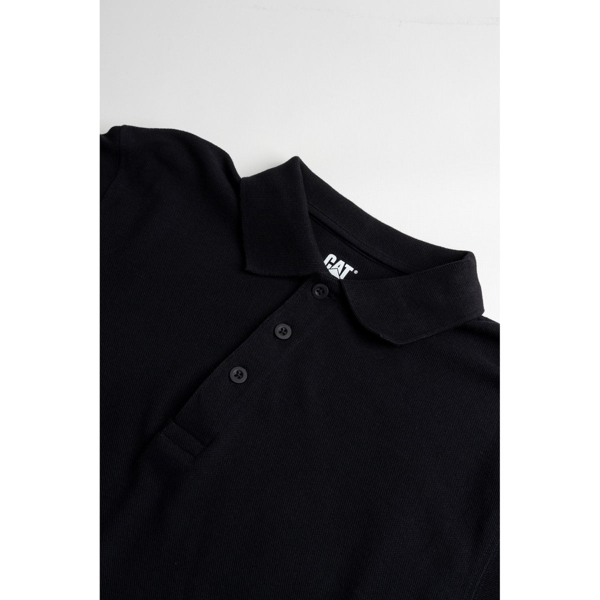 Caterpillar Mens Essentials Polo Shirt Black