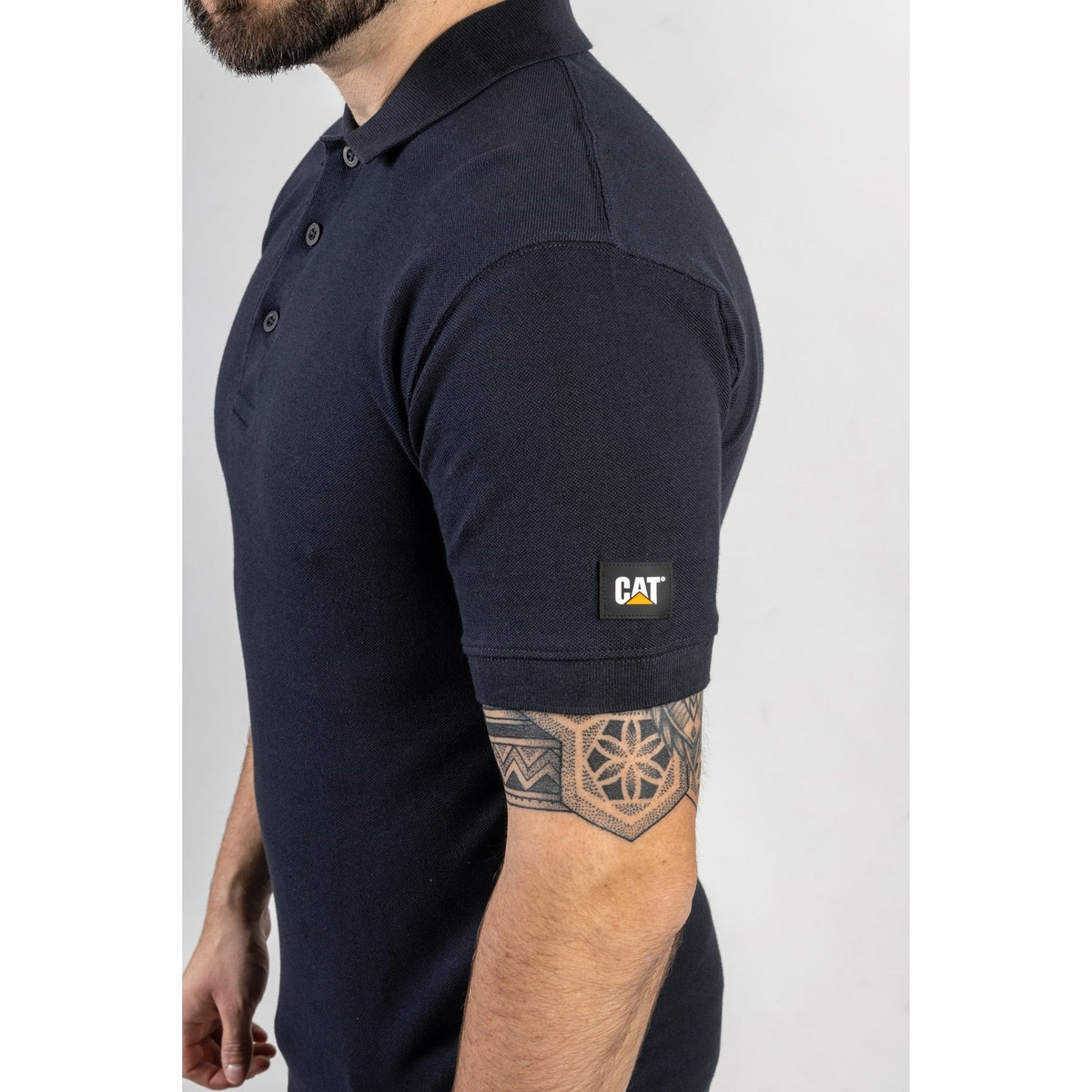 Caterpillar Mens Essentials Polo Shirt Navy