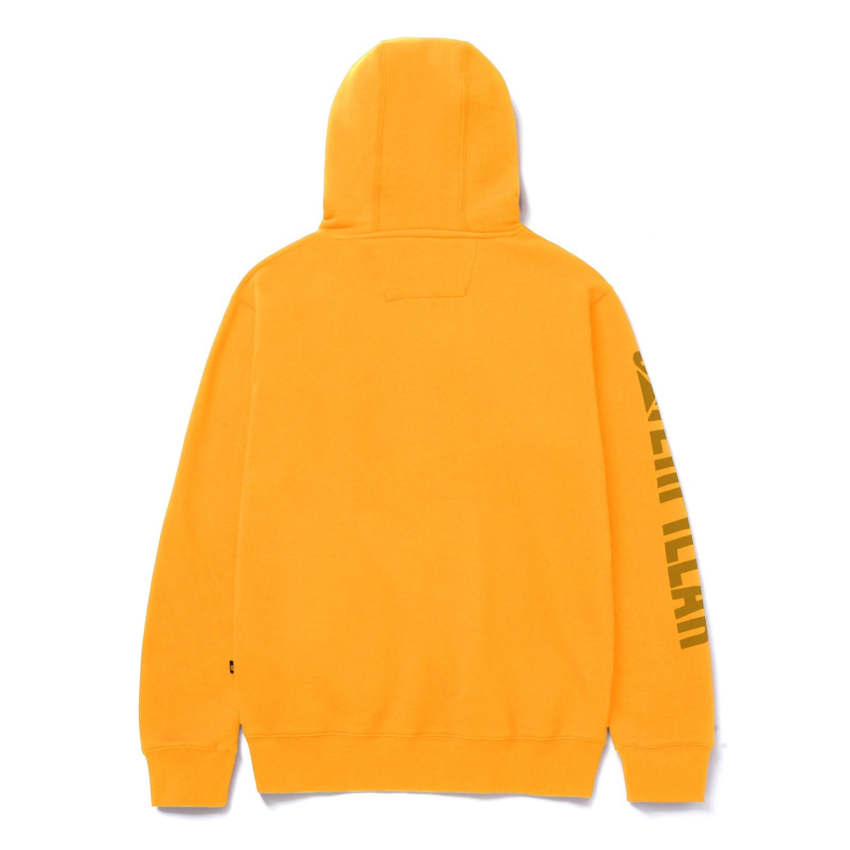 Caterpillar Mens Trademark Banner Hooded Sweatshirt Yellow