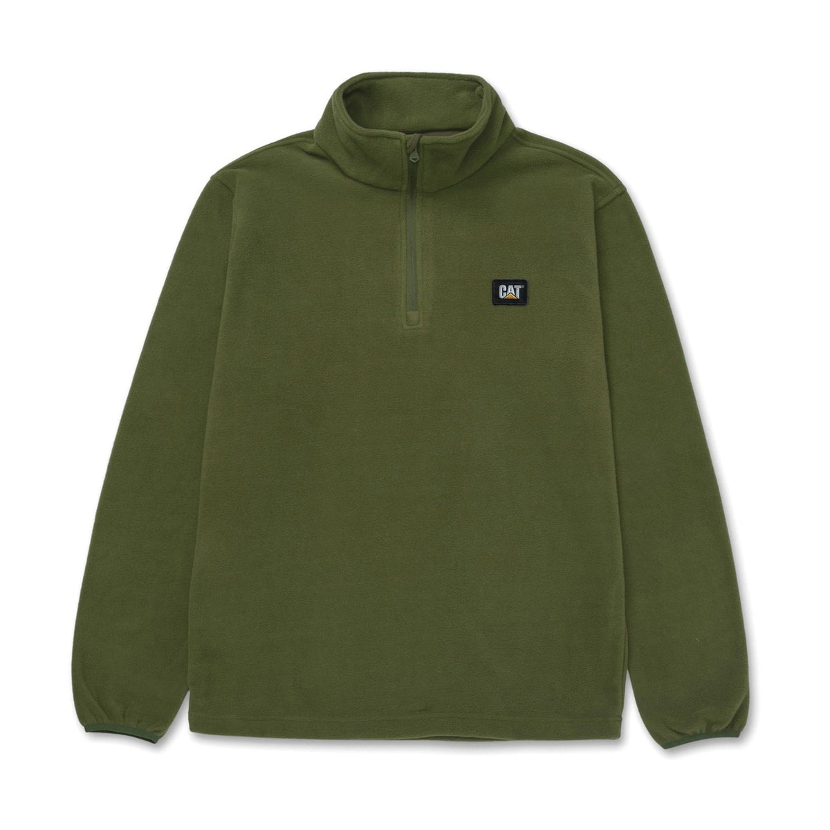 Caterpillar Mens Cat Microfleece Quarter Zip Chive