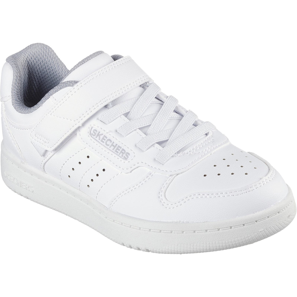 Skechers Junior Boys Quick Street Trainer White