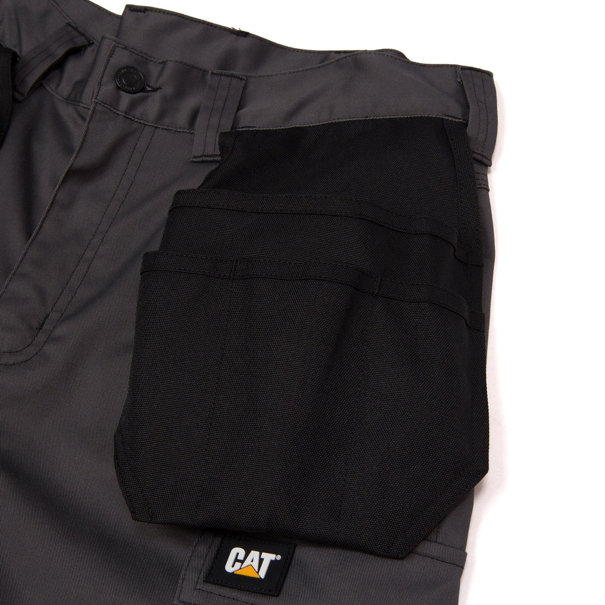 Caterpillar Mens Essential Knee Pocket Stretch Holster Trouser 32R-Dark Shadow