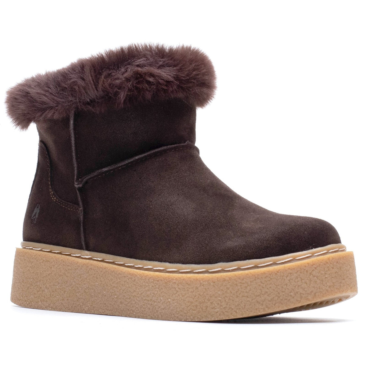 Hush Puppies Womens Becca Ankle Boots Chocolate