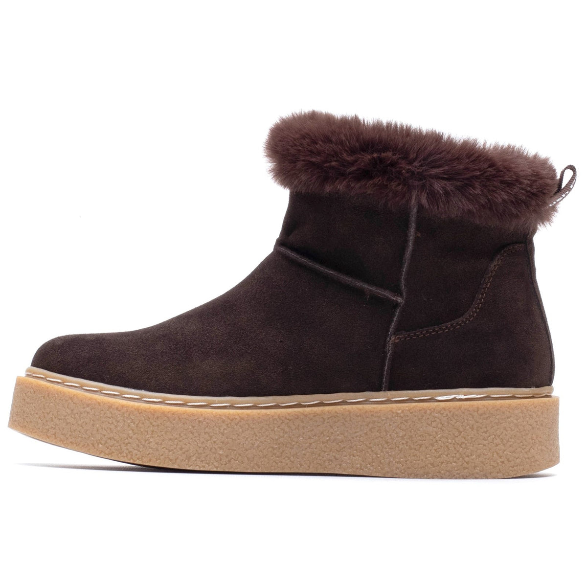 Hush Puppies Womens Becca Ankle Boots Chocolate