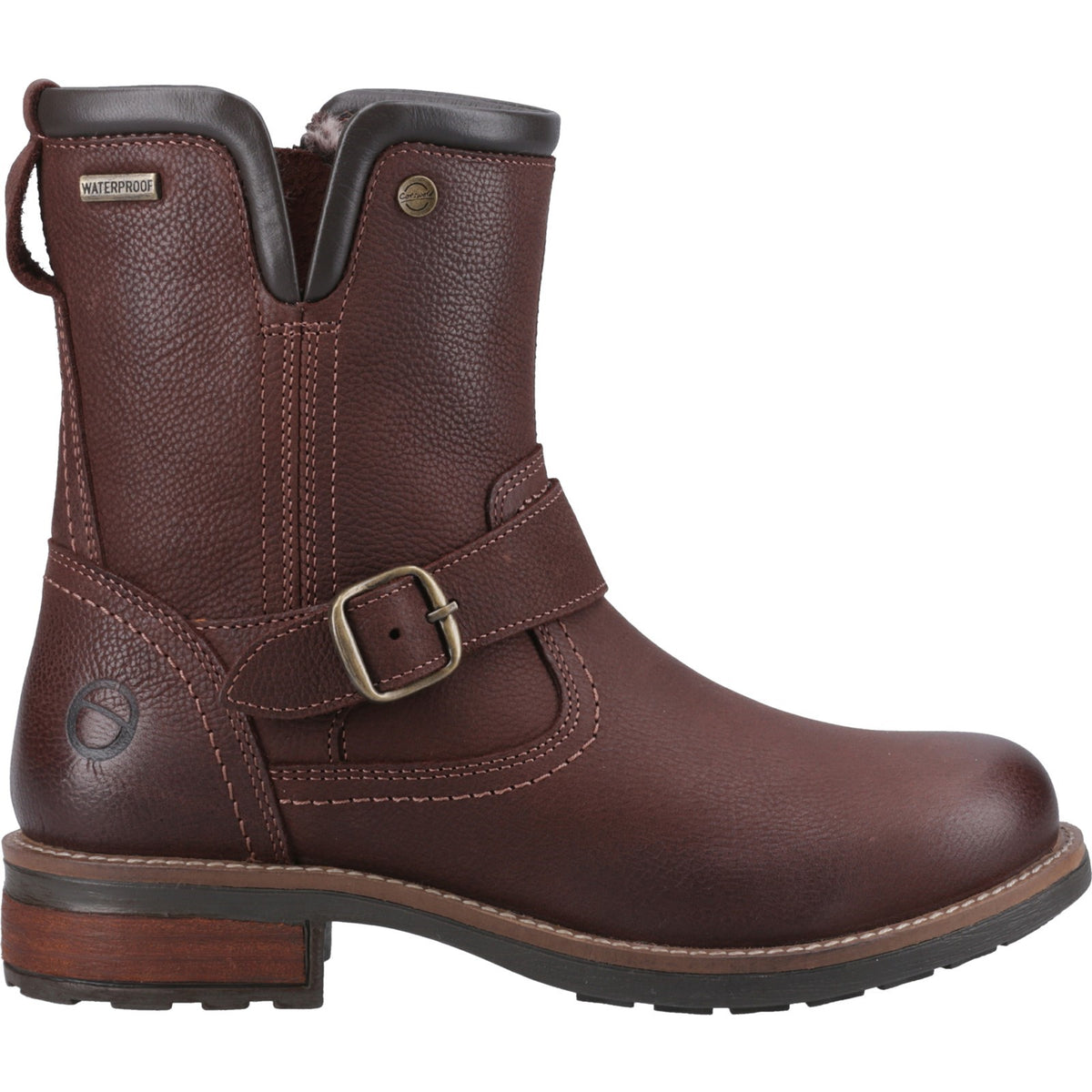 Cotswold Womens Kinsham Ankle Boots Brown