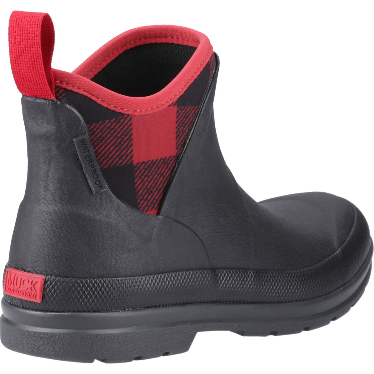 Muck Boots Womens Originals Ankle Boot Black/Buffalo Plaid