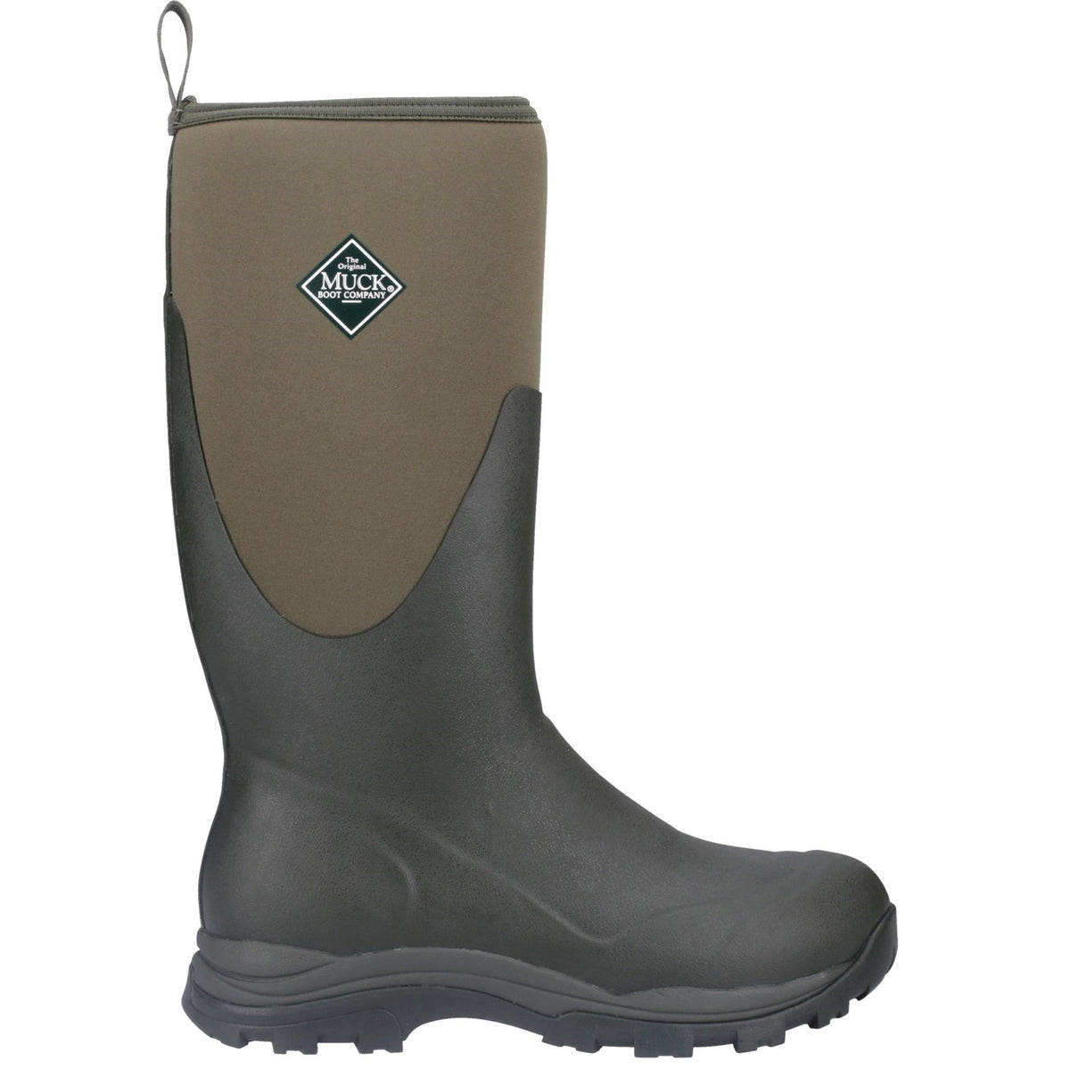 Muck Boots Mens Outpost Tall Wellington Moss