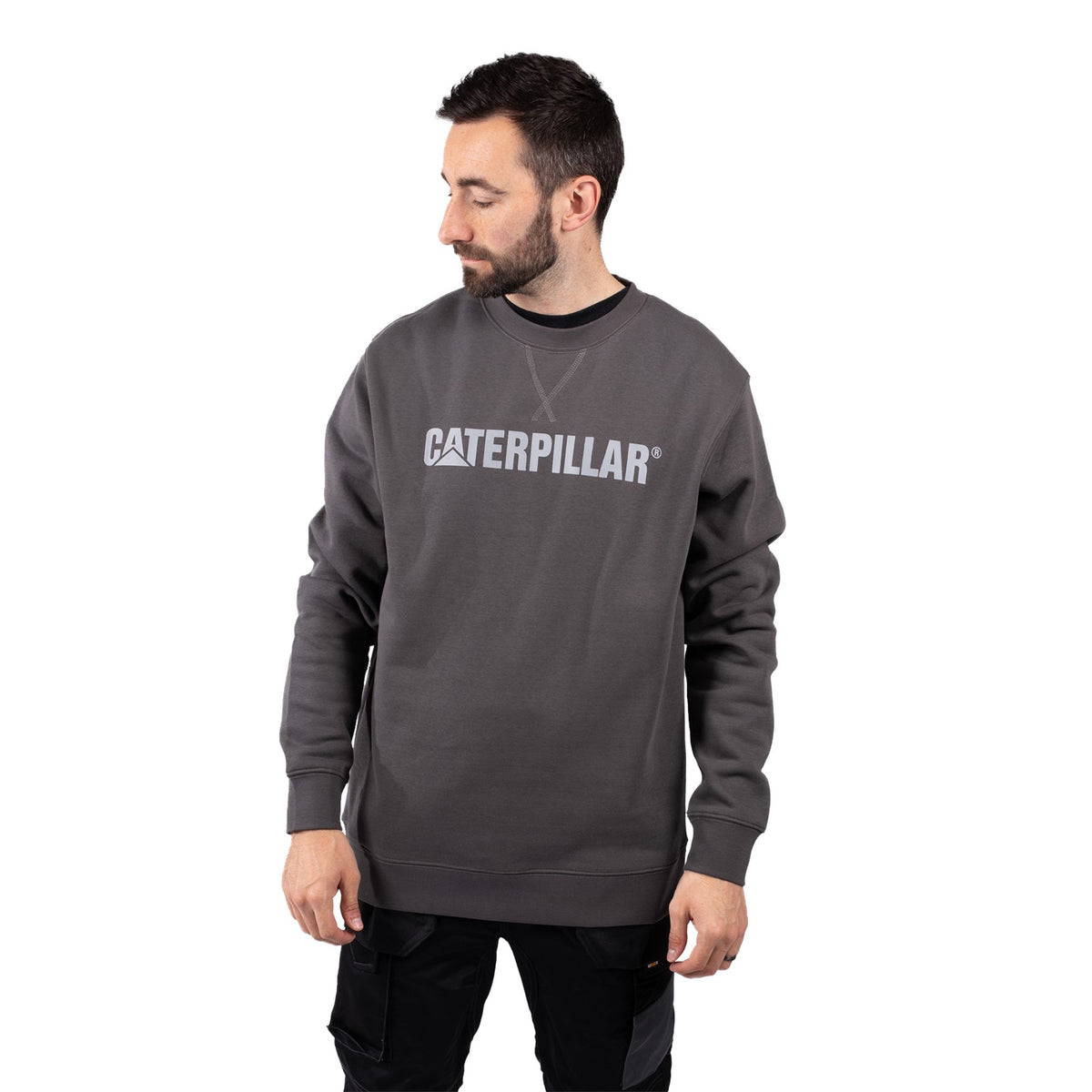Caterpillar Mens Midweight Crewneck Sweatshirt Magnet