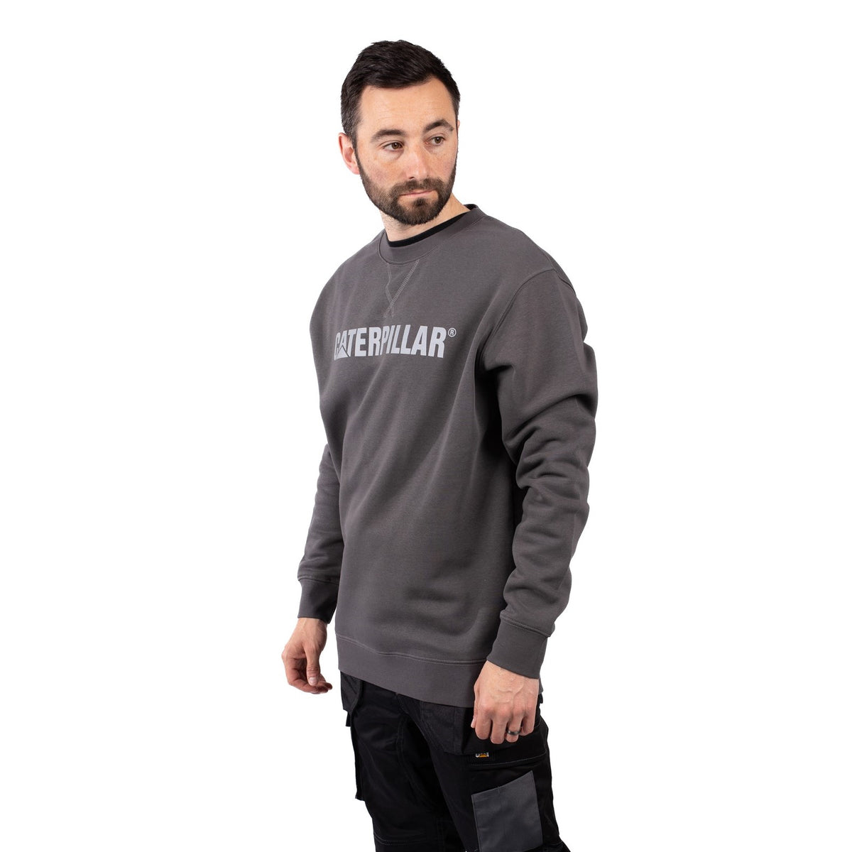 Caterpillar Mens Midweight Crewneck Sweatshirt Magnet