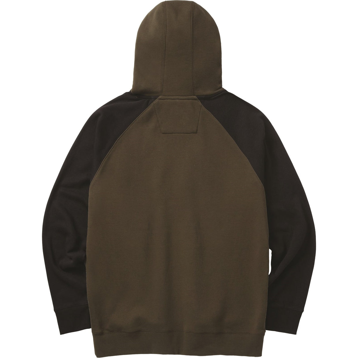 Caterpillar Mens Raglan Hooded Sweatshirt Army Moss/Black