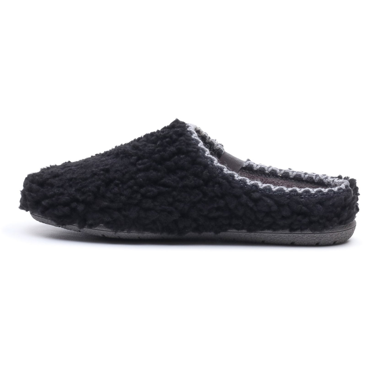 Hush Puppies Womens Good Slipper Teddy Mule Black