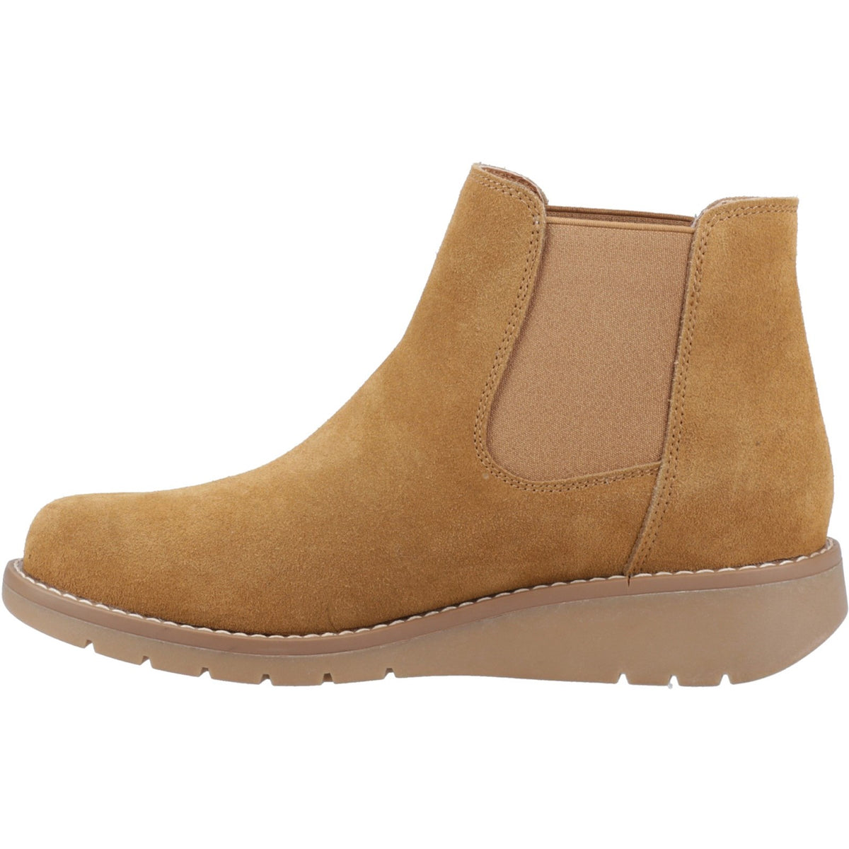 Hush Puppies Womens Leonie Suede Boot Tan