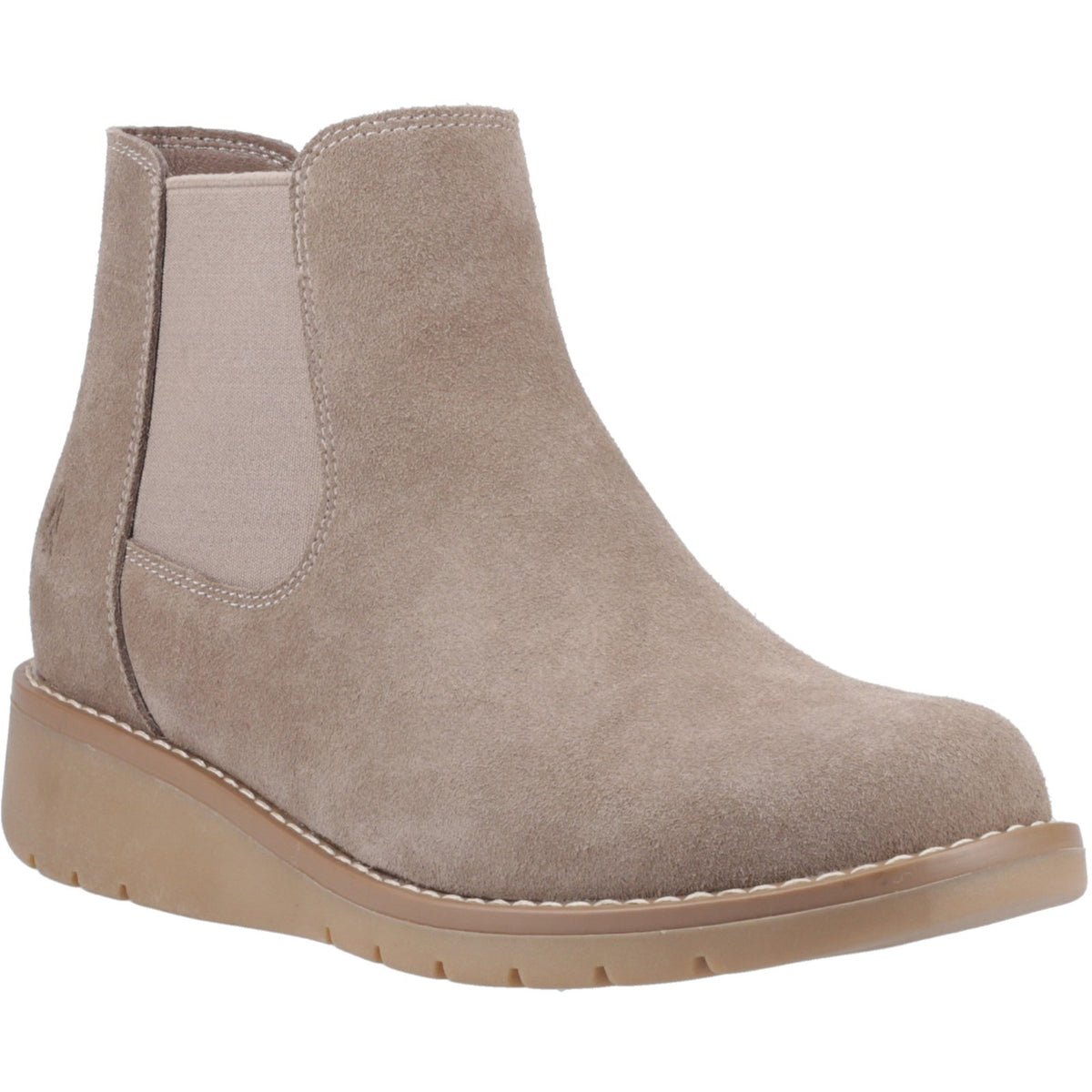 Hush Puppies Womens Leonie Suede Boot Taupe