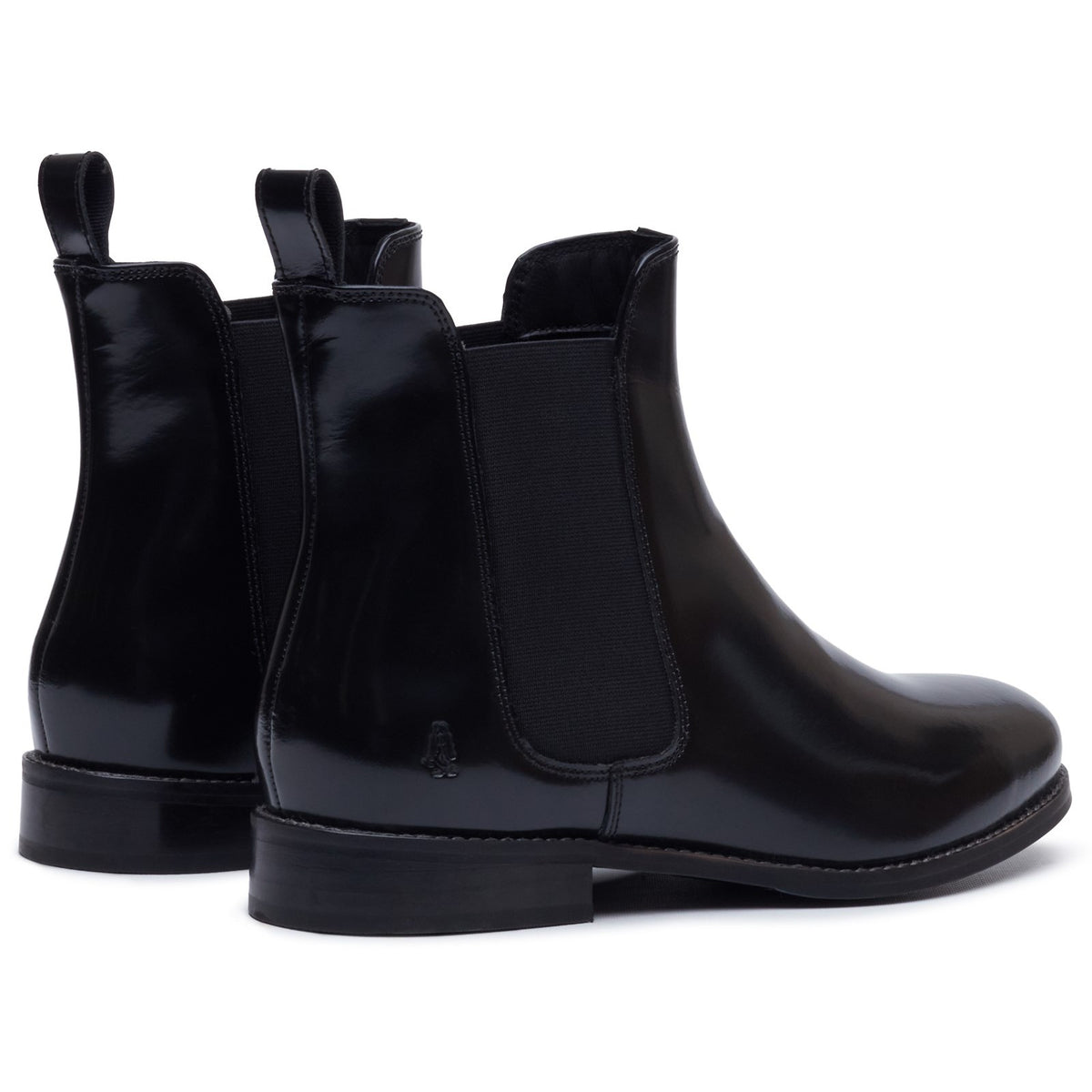Hush Puppies Womens Colette Boot Black Hi-Shine