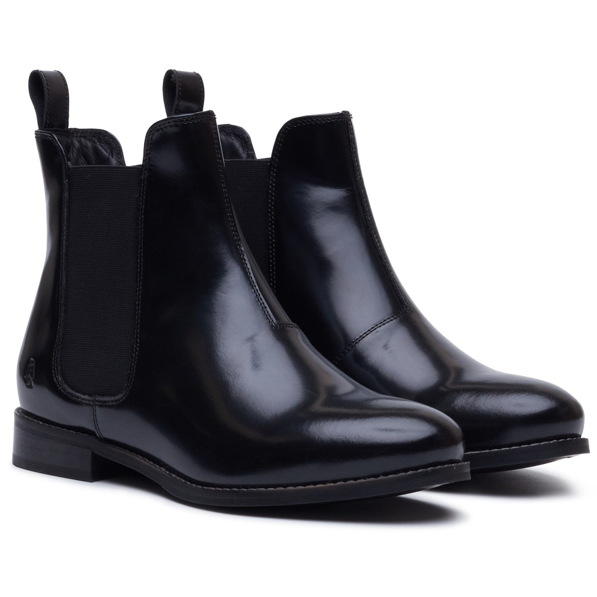 Hush Puppies Womens Colette Boot Black Hi-Shine