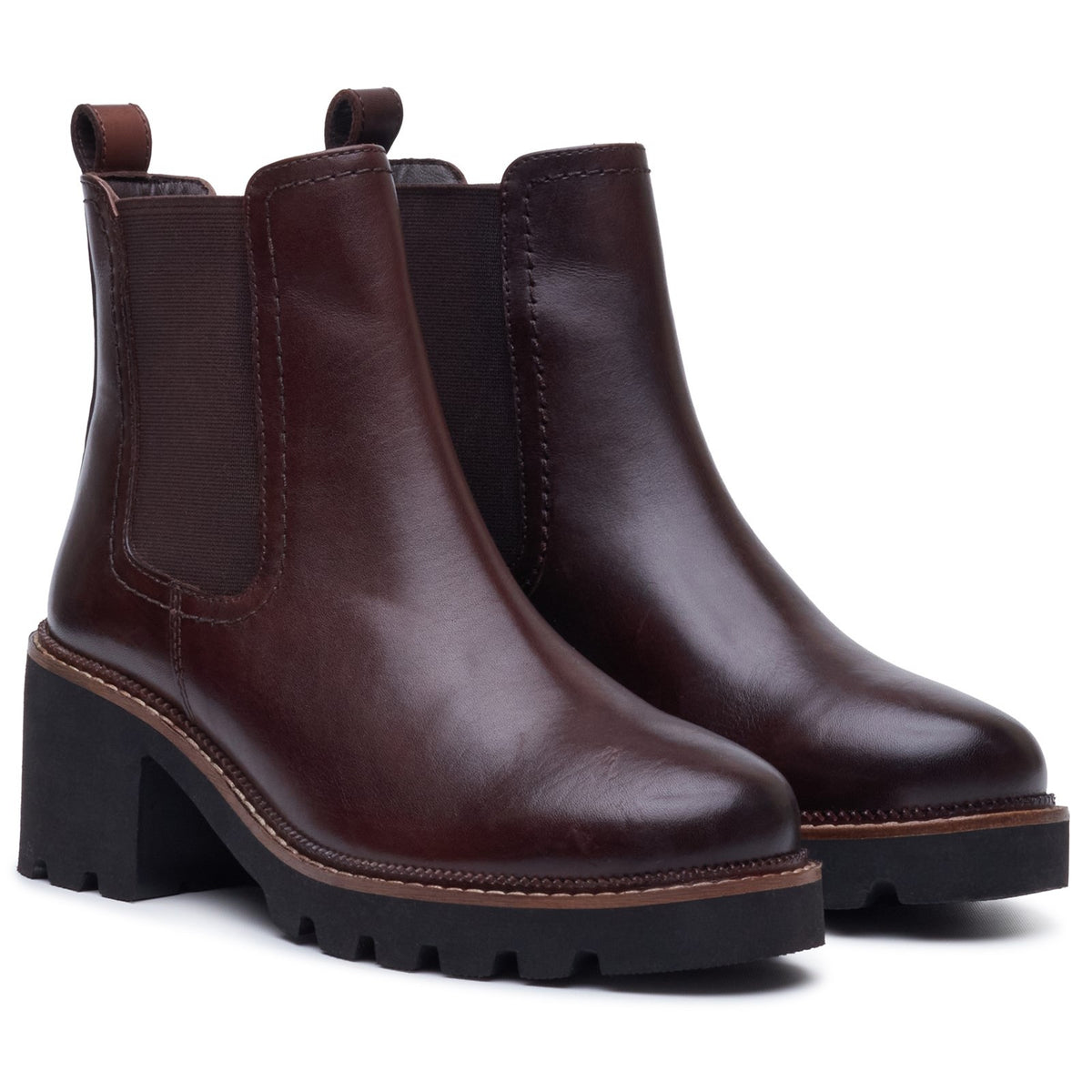Hush Puppies Womens Gaia Chelsea Boot Chocolate