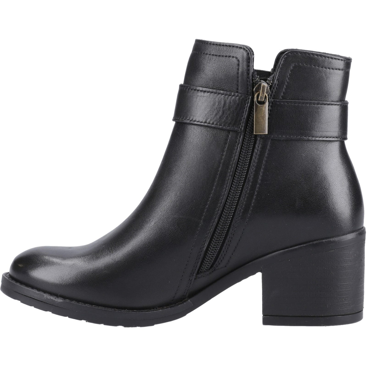 Hush Puppies Womens Hensley Buckle Boot Black