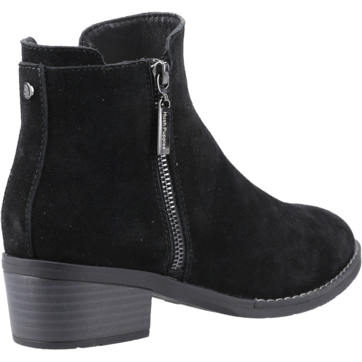 Hush Puppies Womens Ingrid Zip Boot Black