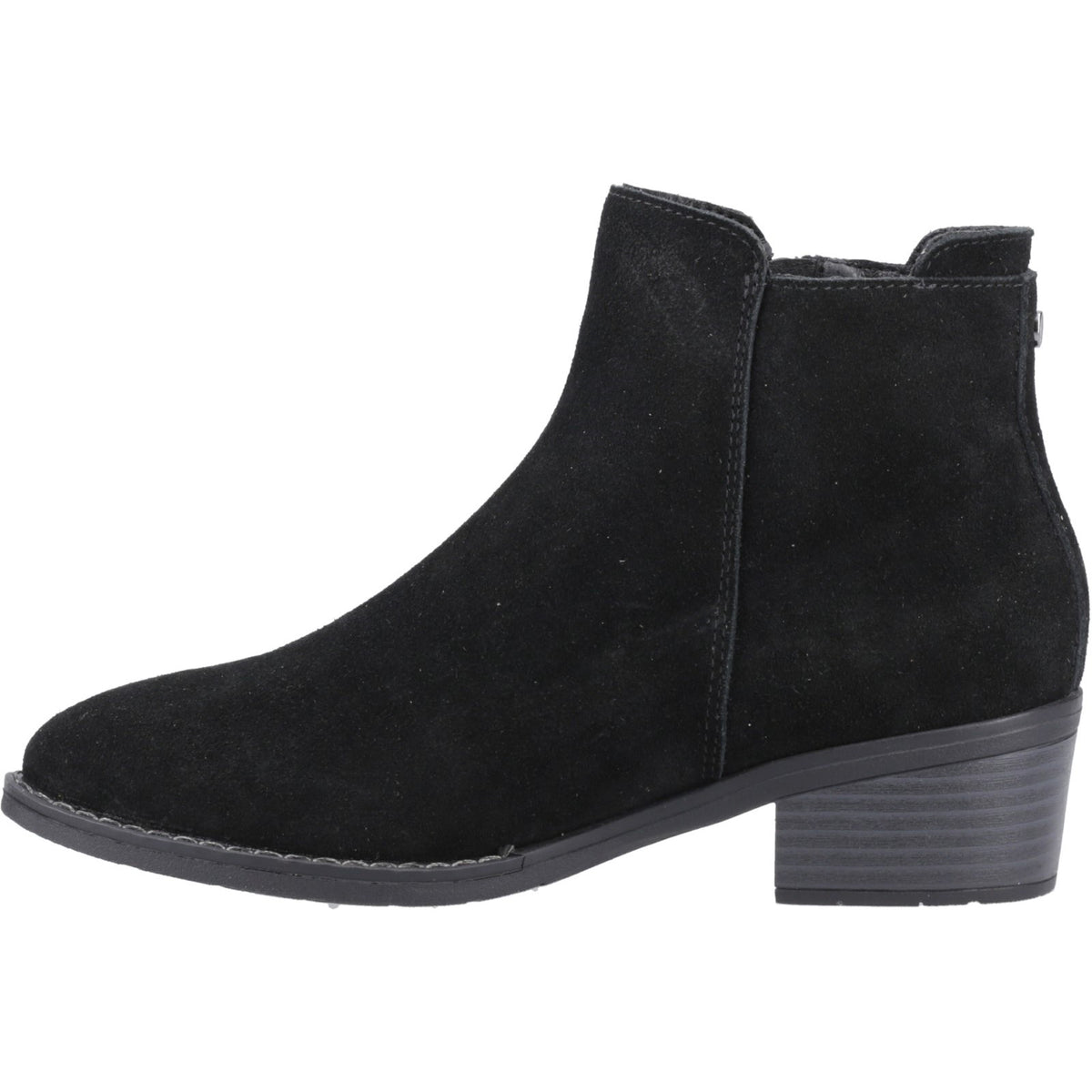 Hush Puppies Womens Ingrid Zip Boot Black