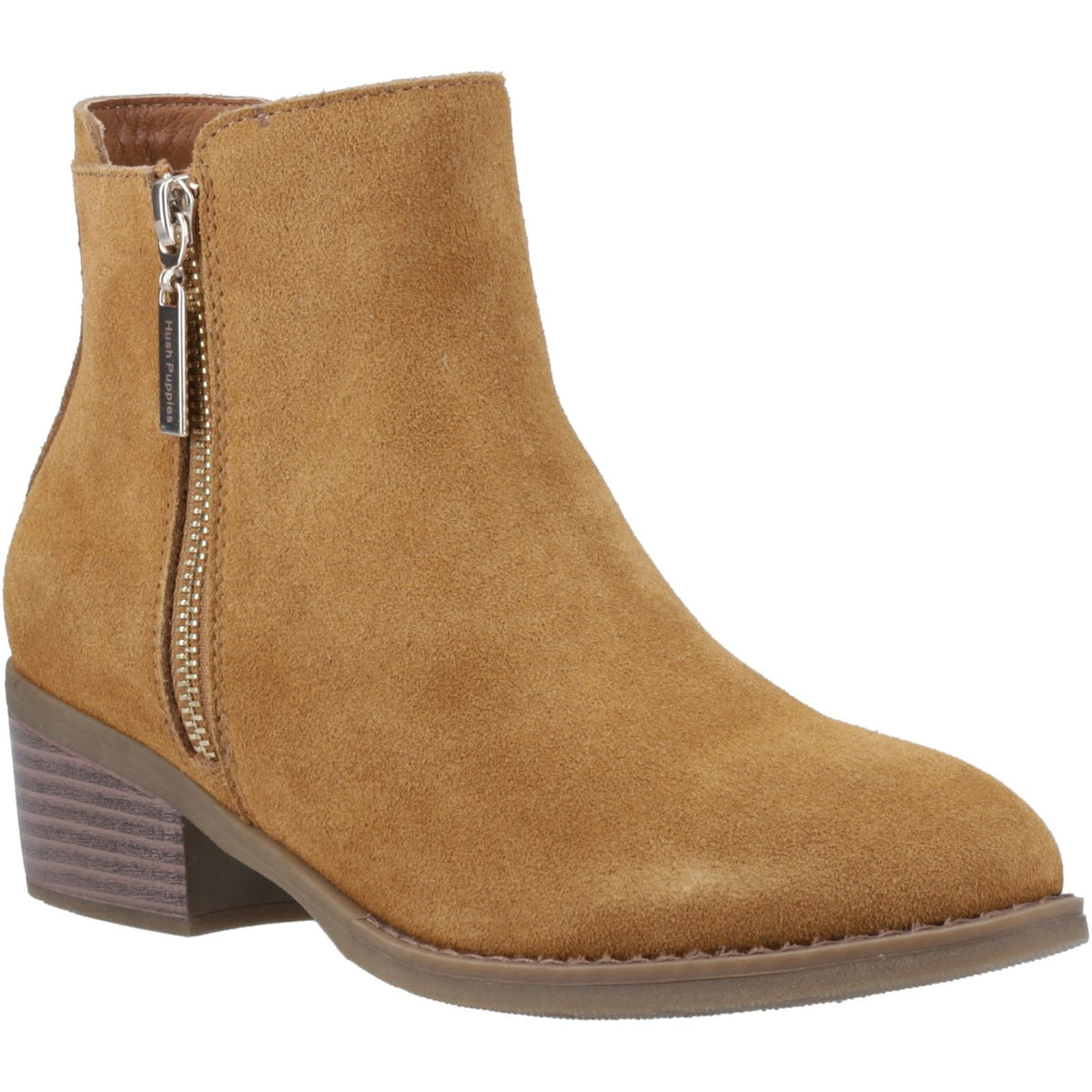 Hush Puppies Womens Ingrid Zip Boot Tan
