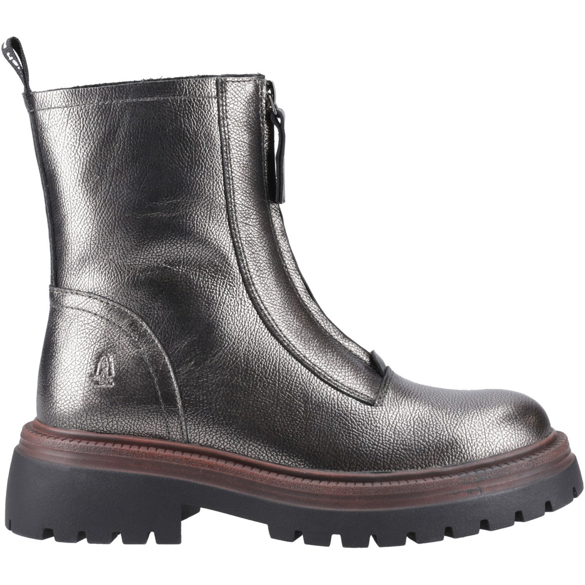 Hush Puppies Womens Roxanna Zip Boot Pewter